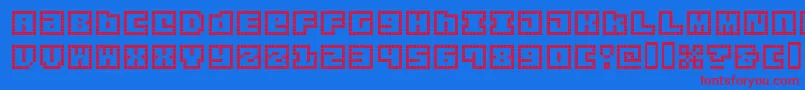 Fonte origap   – fontes vermelhas em um fundo azul