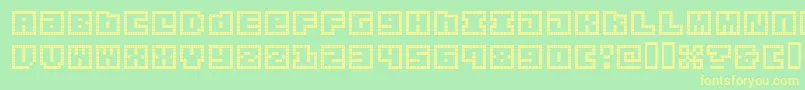 origap   Font – Yellow Fonts on Green Background