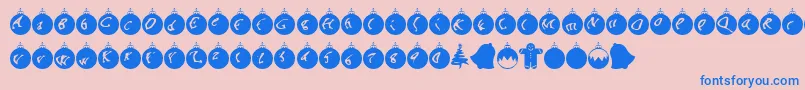 ORNAM    Font – Blue Fonts on Pink Background