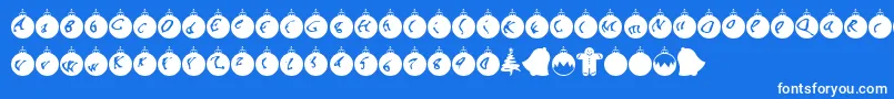 ORNAM    Font – White Fonts on Blue Background