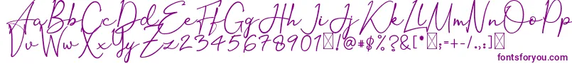 OrtisanSignature Font – Purple Fonts