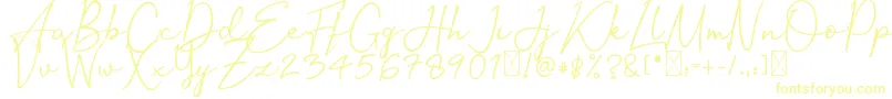 OrtisanSignature Font – Yellow Fonts