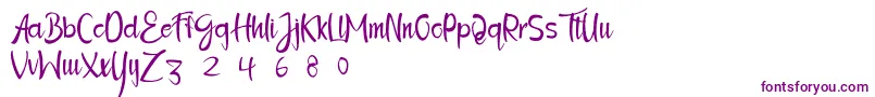 Osmane Font – Purple Fonts on White Background