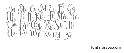 Schriftart Ossellany Script