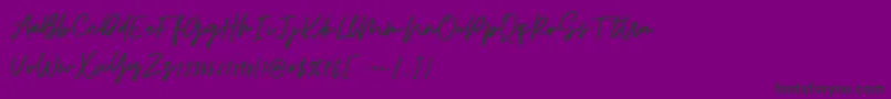 More about Osulent Signature Font Osulent Signature Font – Black Fonts on Purple Background