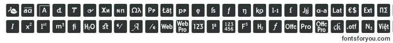 Шрифт otf icons symbol font – шрифты Таблица Менделеева