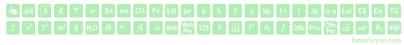 Шрифт otf icons symbol font – зелёные шрифты