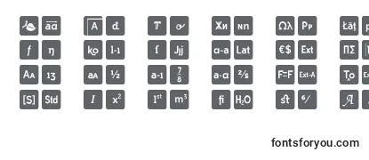Czcionka Otf icons symbol font