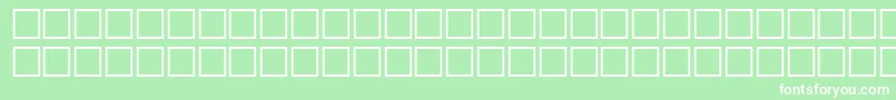 BakeRegular Font – White Fonts on Green Background
