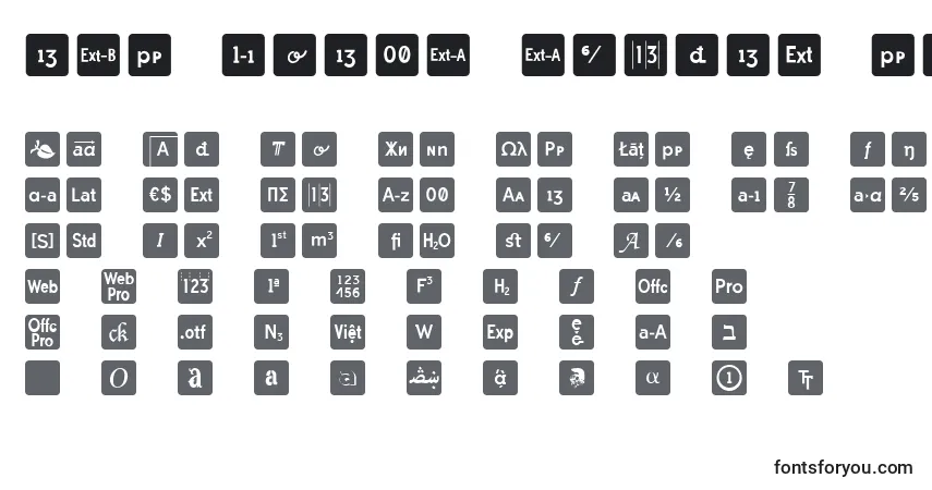 Otf icons symbol font (136280) Font – alphabet, numbers, special characters