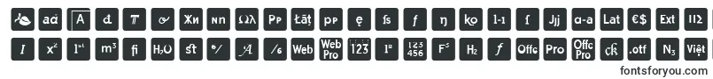 Czcionka otf icons symbol font – czcionki, zaczynające się od O