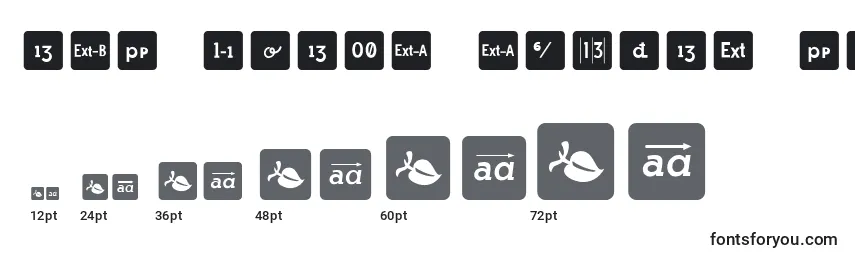 Tailles de police Otf icons symbol font (136280)