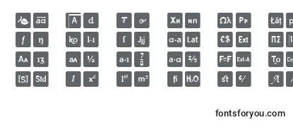 Otf icons symbol font -fontin tarkastelu