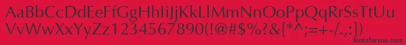 Ottawa Font – Black Fonts on Red Background