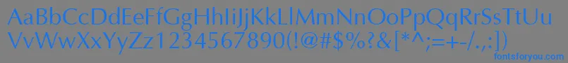 Ottawa Font – Blue Fonts on Gray Background
