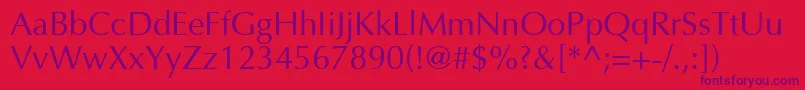 Ottawa Font – Purple Fonts on Red Background