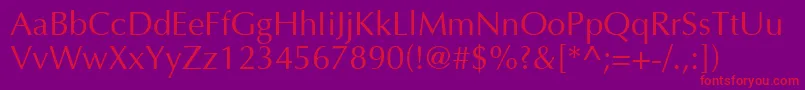 Ottawa Font – Red Fonts on Purple Background