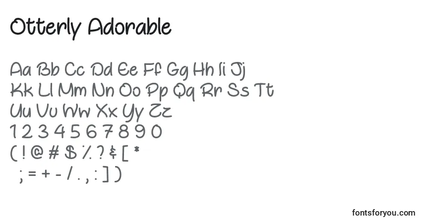 Fuente Otterly Adorable   - alfabeto, números, caracteres especiales