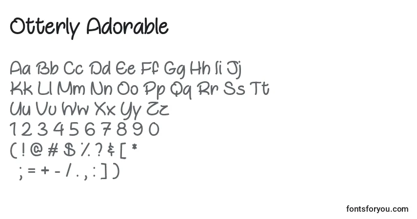 Fuente Otterly Adorable   (136284) - alfabeto, números, caracteres especiales