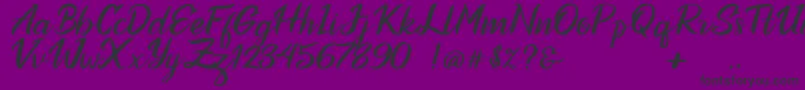 Ottoman Font – Black Fonts on Purple Background