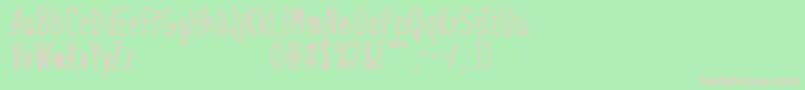 Our Goal Font – Pink Fonts on Green Background