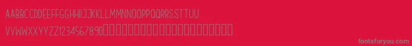 OurHand Regular Font – Gray Fonts on Red Background