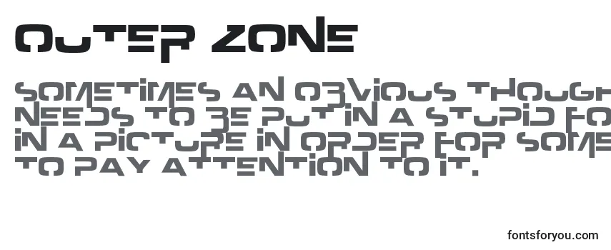 Schriftart Outer zone