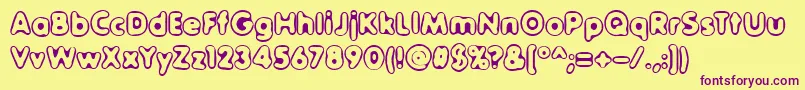 More about outersid Font outersid Font – Purple Fonts on Yellow Background