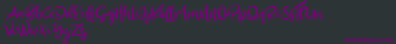 Outistyle Free Font – Purple Fonts on Black Background
