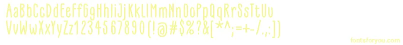 GlaresomeRegular Font – Yellow Fonts