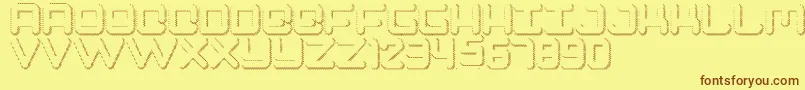 Шрифт Spectro – коричневые шрифты на жёлтом фоне
