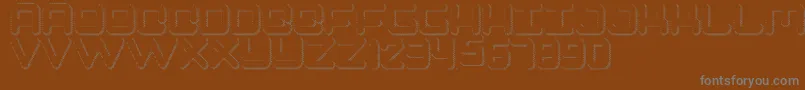 フォントSpectro – 茶色の背景に灰色の文字