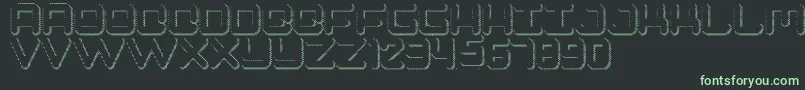 Spectro Font – Green Fonts on Black Background