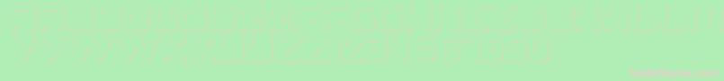Spectro Font – Pink Fonts on Green Background