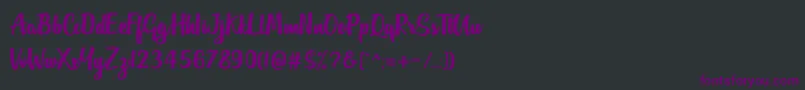 Outlander DF Font – Purple Fonts on Black Background