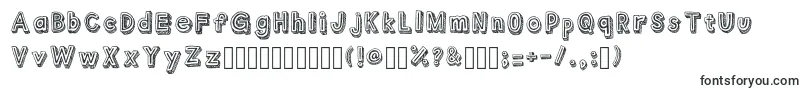 Outlyne Regular-fontti – Alkavat O:lla olevat fontit