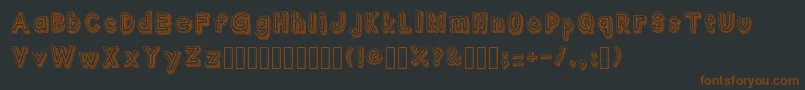 En savoir plus sur la police Outlyne Regular Police Outlyne Regular – polices brunes sur fond noir