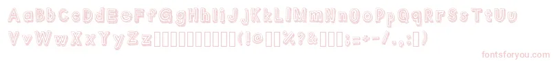 Outlyne Regular Font – Pink Fonts on White Background