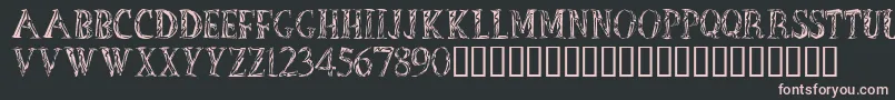 OutOfAfrica Font – Pink Fonts on Black Background