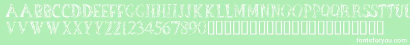 OutOfAfrica Font – White Fonts on Green Background