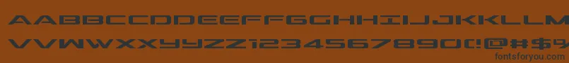 outrider Font – Black Fonts on Brown Background