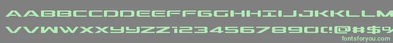 outrider Font – Green Fonts on Gray Background