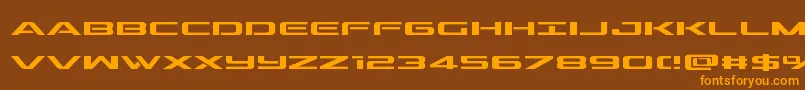 outrider Font – Orange Fonts on Brown Background