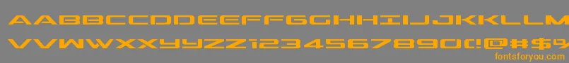 outrider Font – Orange Fonts on Gray Background