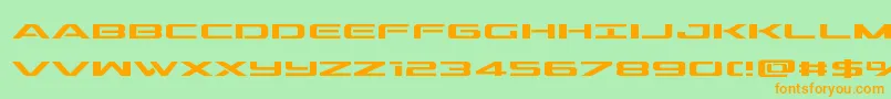 outrider Font – Orange Fonts on Green Background