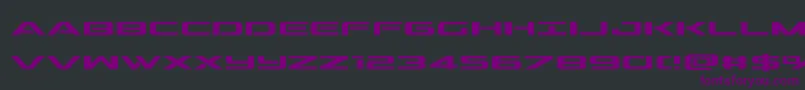 outrider Font – Purple Fonts on Black Background