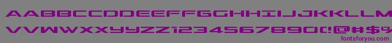 outrider Font – Purple Fonts on Gray Background