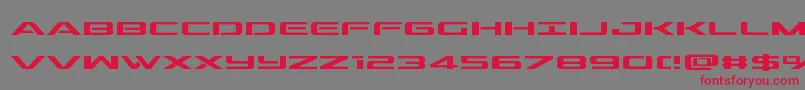 outrider Font – Red Fonts on Gray Background