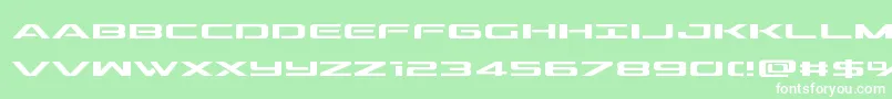 outrider Font – White Fonts on Green Background
