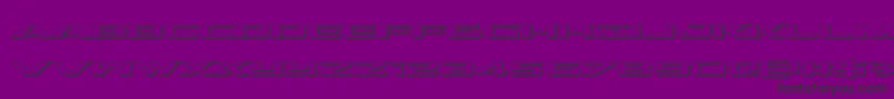 outrider3d Font – Black Fonts on Purple Background